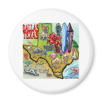 Dallas TX magnets by FunGraphix Dallas TX magnets