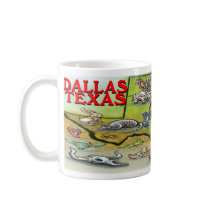 Dallas TX mugs by FunGraphix Dallas TX mugs