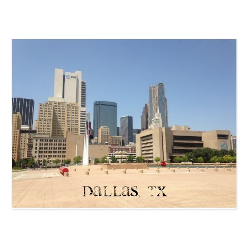 "DALLAS, TX" POSTCARD Zazzle