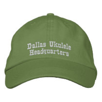Dallas Ukulele Headquarters Hat embroidered hats by Bookster99 Dallas Ukulele Headquarters Hat embroidered hats