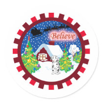 dalmatian believe stickers by freespiritdesigns dalmatian believe stickers