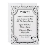 Dalmatian Birthday Party Invitation