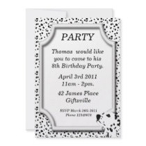 Dalmatian Birthday Party Invitation
