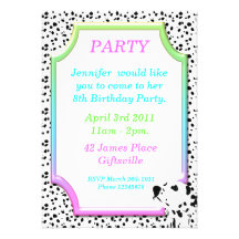Dalmatian Birthday Party Invitation 2
