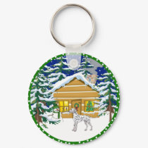 dalmatian cabin keychains