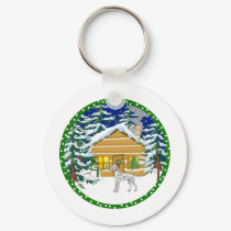 dalmatian cabin keychains