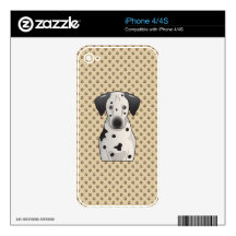 Dalmatian Cartoon iPhone 4S Decal