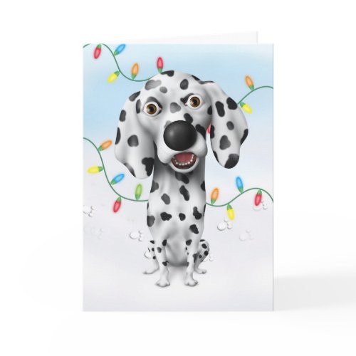 Dalmatian Christmas card