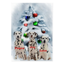 Dalmatian Christmas Gifts business cards by DogsByDezign Dalmatian Christmas Gifts business cards