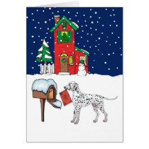 Dalmatian Christmas Mail Greeting Cards
