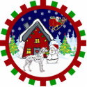 dalmatian cute country cottage ornament photo sculptures