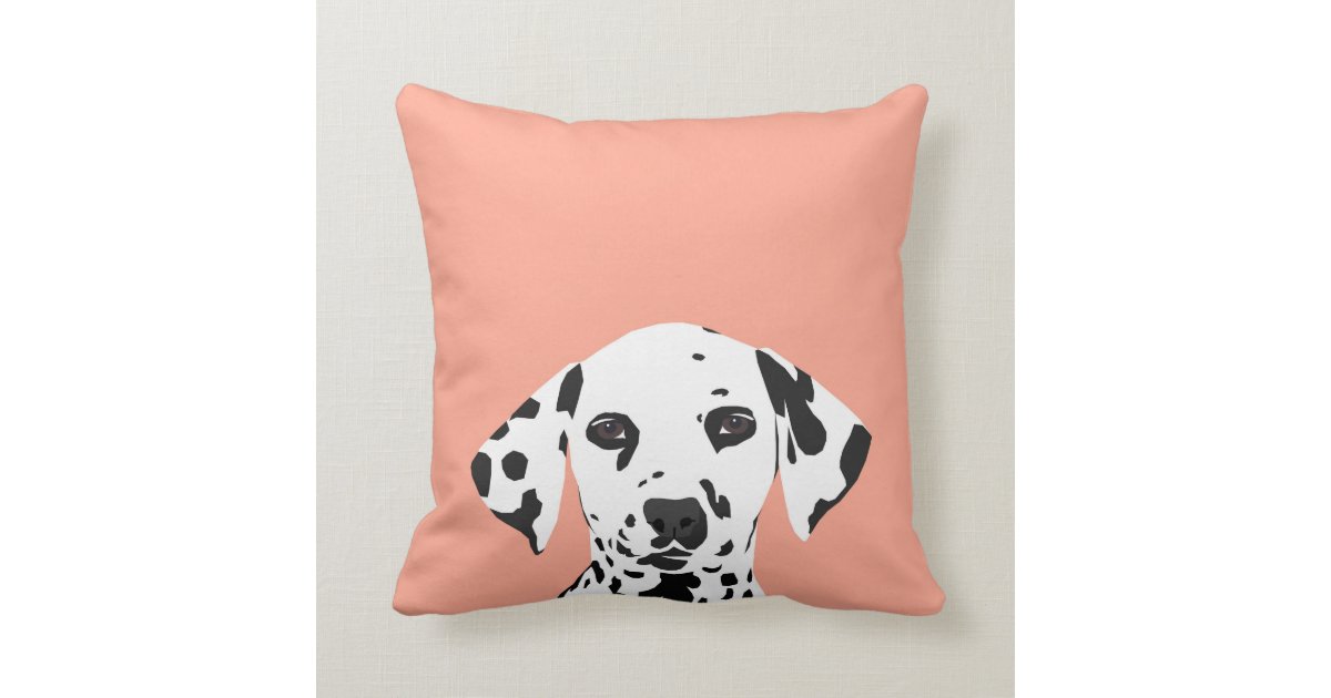 Dalmatian - Cute dog illustration for dog lover Throw Pillow Zazzle