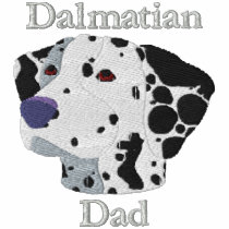 Dalmatian Dad Embroidered Shirt (Zip Hoodie) embroidered shirts by MenagerieMayhem Dalmatian Dad Embroidered Shirt (Zip Hoodie) embroidered shirts