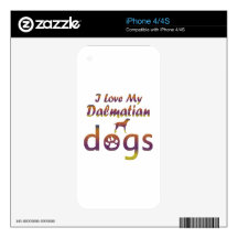 Dalmatian designs skins for the iPhone 4S