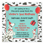 Dalmatian Dog and Puppy Birthday Party Invitations
