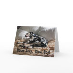 Dalmatian Down Stay Card