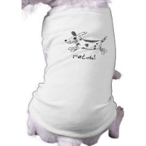 Dalmatian Fetch Dog Shirt pet clothing