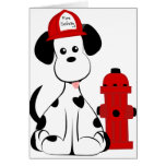 Dalmatian Fire Dog Card