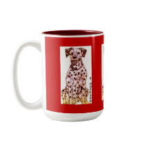 Dalmatian Fire Dog mugs by Hoffard Dalmatian Fire Dog mugs