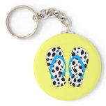 Dalmatian Flip-Flop Keychain