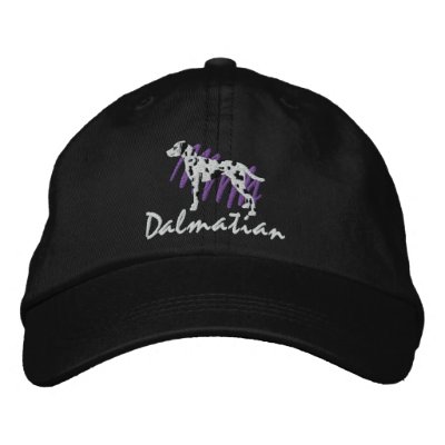 Dalmatian garabateado gorra de béisbol bordada Dalmatian garabateado gorra de béisbol bordada