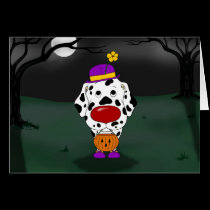 Dalmatian Halloween Clown cards