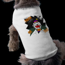 Dalmatian Halloween Clown pet clothing