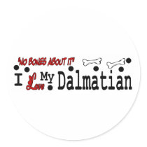 Dalmatian (I Love) Sticker by DogsByDezign Dalmatian (I Love) Sticker