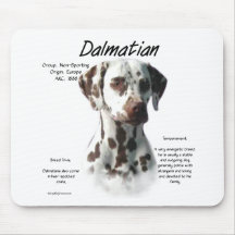 Dalmatian (liver) History Design Mouse Pads