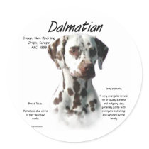 Dalmatian (liver) History Design stickers by GreyWolfCreation Dalmatian (liver) History Design stickers