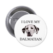 Dalmatian Love! Pinback Button