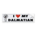 Dalmatian Love Sticker bumpersticker