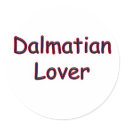 Dalmatian Lover stickers