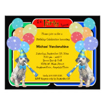 Dalmatian Puppy Birthday Barker Invitation