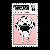 Dalmatian Valentine Postage stamps