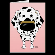 Dalmatian Valentine's Day Card cards