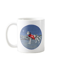 Dalmatian Winter Night mugs by MaggieRossDogs Dalmatian Winter Night mugs