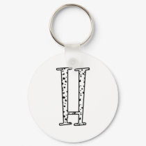 Dalmatians Dots H keychains by Alphabet_Tees Dalmatians Dots H keychains