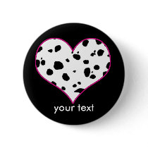 Dalmatians heart buttons