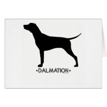Dalmation Card by dogsilhouettes Dalmation Card