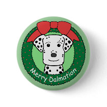 Dalmation Christmas buttons by dogcartoons Dalmation Christmas buttons