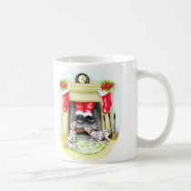 Dalmation Christmas Santa Drops In mugs