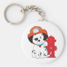 Dalmation Fire Dog Keychain