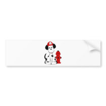 Dalmation Firedog bumper stickers