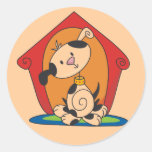 Dalmation in Dog House T-shirts and Gifts Sticker