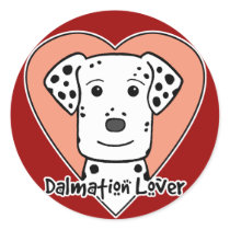 Dalmation Lover stickers by dogcartoons Dalmation Lover stickers