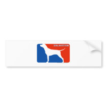 Dalmation Major League Dog Bumper Sticker bumper stickers