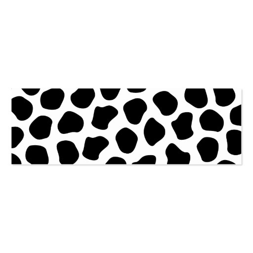 Dalmation Print Business Card (front side)