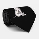 Dalmation Puppy And White Rose Necktie by SmilinEyesTreasures Dalmation Puppy And White Rose Necktie