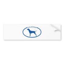 Dalmation Silhouette Bumper Sticker bumper stickers